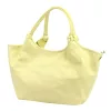  Dámska kožená kabelka cez rameno Luka 26-031 svetložltá, s bočným popruhom 42 x 26 x 13 cm