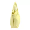  Dámska kožená kabelka cez rameno Luka 26-031 svetložltá, s bočným popruhom 42 x 26 x 13 cm