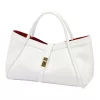  Dámska kožená kabelka Camilla PREMIUM 10.012 biela 36 x 22 x 18 cm