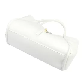    Dámska kožená kabelka Camilla PREMIUM 10.012 biela 36 x 22 x 18 cm