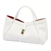  Dámska kožená kabelka Camilla PREMIUM 10.012 biela 36 x 22 x 18 cm