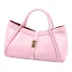  Dámska kožená kabelka Camilla PREMIUM 10.012 ružová 36 x 22 x 18 cm