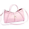  Dámska kožená kabelka Camilla PREMIUM 10.012 ružová 36 x 22 x 18 cm