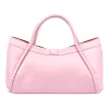  Dámska kožená kabelka Camilla PREMIUM 10.012 ružová 36 x 22 x 18 cm