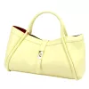  Dámska kožená kabelka Camilla PREMIUM 10.012 svetložltá 36 x 22 x 18 cm