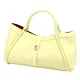 Dámska kožená kabelka Camilla PREMIUM 10.012 svetložltá 36 x 22 x 18 cm