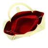  Dámska kožená kabelka Camilla PREMIUM 10.012 svetložltá 36 x 22 x 18 cm