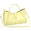  Dámska kožená kabelka Camilla PREMIUM 10.012 svetložltá 36 x 22 x 18 cm