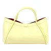  Dámska kožená kabelka Camilla PREMIUM 10.012 svetložltá 36 x 22 x 18 cm