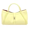  Dámska kožená kabelka Camilla PREMIUM 10.012 svetložltá 36 x 22 x 18 cm