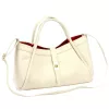  Dámska kožená kabelka Camilla PREMIUM 10.012 béžovej farby 36 x 22 x 18 cm