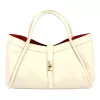  Dámska kožená kabelka Camilla PREMIUM 10.012 béžovej farby 36 x 22 x 18 cm