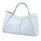 Dámska kožená kabelka Camilla PREMIUM 10.012 v svetlomodrej farbe 36 x 22 x 18 cm