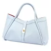 Dámska kožená kabelka Camilla PREMIUM 10.012 v svetlomodrej farbe 36 x 22 x 18 cm