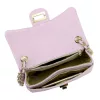  Luka 20-042 kožená, dámska crossbody kabelka levanduľovo fialovej farby 21,5 x 14 x 8,5 cm