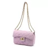  Luka 20-042 kožená, dámska crossbody kabelka levanduľovo fialovej farby 21,5 x 14 x 8,5 cm