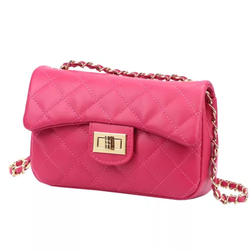  Kožená dámska purpurová crossbody kabelka Luka 20-042 21,5 x 14 x 8,5 cm