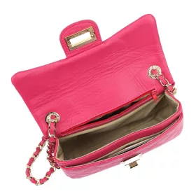    Kožená dámska purpurová crossbody kabelka Luka 20-042 21,5 x 14 x 8,5 cm