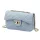  Dámska kožená crossbody kabelka Luka 20-042 v svetlomodrej farbe, 21,5 x 14 x 8,5 cm