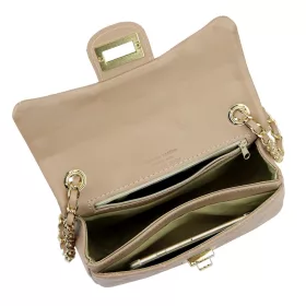 Luka 20-042 taupe női bőr kézitáska 21.5 x 14 x 8.5 cm