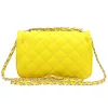  Luka 20-042 kožená, dámska žltá crossbody kabelka 21,5 x 14 x 8,5 cm