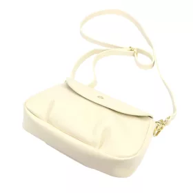    Dámska kožená crossbody kabelka Luka 26-109 béžovej farby 23 x 15 x 9 cm