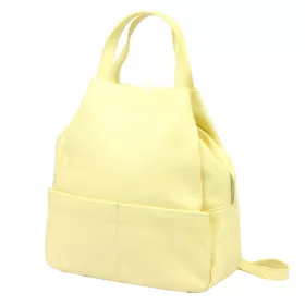    Dámsky ruksak Luka 24-070 DOLLARO z hovädzej kože žltý 30 x 30 x 16 cm
