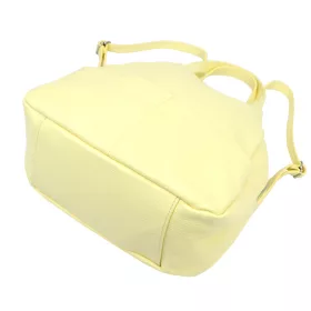   Dámsky ruksak Luka 24-070 DOLLARO z hovädzej kože žltý 30 x 30 x 16 cm