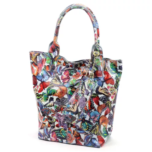 Luka 26-026 MOT kék női bőr kézitáska 40 x 35 x 18 cm