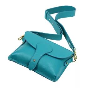   Luka 24-076 D DOLLARO INSTAGRAMKA (25-033) türkiz női bőr kézitáska 24 x 18 x 6 cm