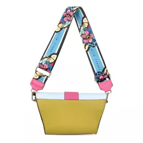    Dámska kožená kabelka cez rameno EGO ES0305WF 010026WL okrovo-biela 28 x 25 x 10 cm