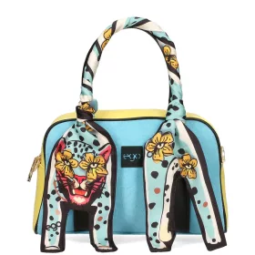    Dámska kožená kabelka EGO ES0287WF 050026WL svetlomodrá, crossbody 26 x 17 x 9 cm