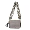  Dámska kožená crossbody kabelka EGO ES0223PS 270026WL v sivej farbe 15 x 21 x 7 cm