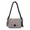  Dámska kožená crossbody kabelka EGO ES0223PS 270026WL v sivej farbe 15 x 21 x 7 cm