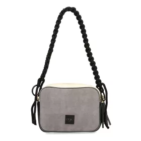    Dámska kožená crossbody kabelka EGO ES0223PS 270026WL v sivej farbe 15 x 21 x 7 cm