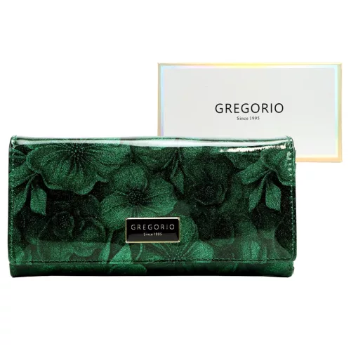  Dámska peňaženka Gregorio FRL-100 zelená 18,5 x 9,5 x 3,5 cm