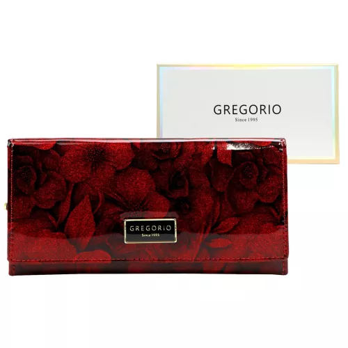 Gregorio FRL-131 piros női pénztárca 19 x 9.5 x 4 cm