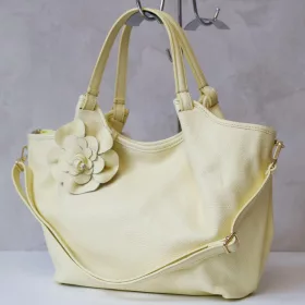   Luka 26-031 DOLLARO + FLOWER női bőr kézitáska 42 x 26 x 13 cm