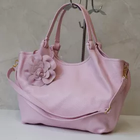   Luka 26-031 DOLLARO + FLOWER púder női bőr kézitáska 42 x 26 x 13 cm