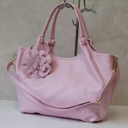 Luka 26-031 DOLLARO + FLOWER púder női bőr kézitáska 42 x 26 x 13 cm