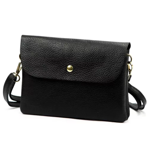 Luka 26-116 DOLLARO fekete női bőr kézitáska 20 x 14.5 x 4 cm