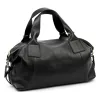  Dámska kožená kabelka Luka 26-119 DOLLARO čierna 47 x 25 x 16 cm