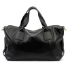  Dámska kožená kabelka Luka 26-119 DOLLARO čierna 47 x 25 x 16 cm
