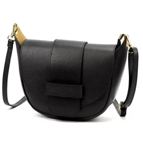 Luka 25-049 D DOLLARO fekete női bőr kézitáska 28 x 18 x 10 cm