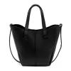  Dámska kožená kabelka Luka 26-124 DOLLARO čierna 24 x 21 x 10 cm