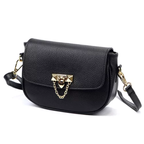 Luka 26-125 DOLLARO fekete női bőr kézitáska 22.5 x 14.5 x 9 cm