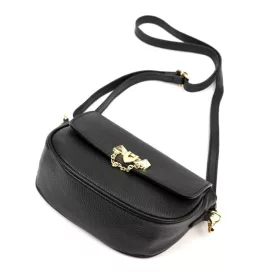   Luka 26-125 DOLLARO fekete női bőr kézitáska 22.5 x 14.5 x 9 cm