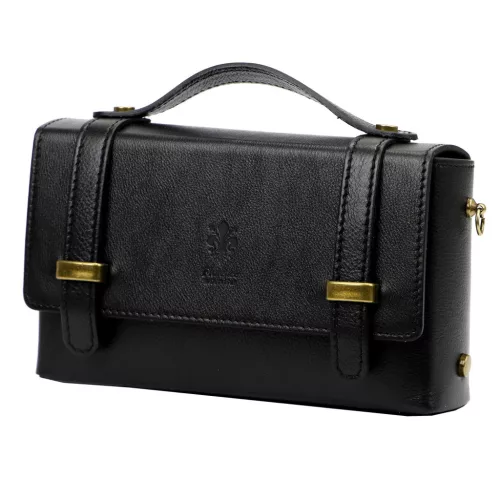 Florence 73 fekete női bőr kézitáska 22.5 x 13.5 x 8 cm