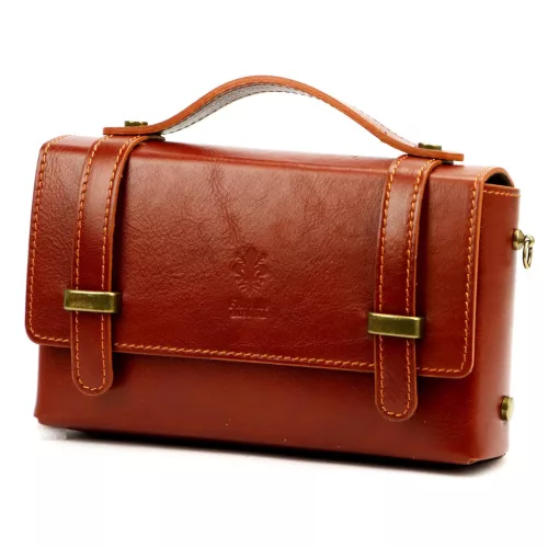 Florence 73 barna női bőr kézitáska 22.5 x 13.5 x 8 cm