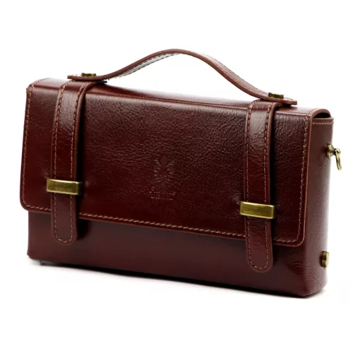 Florence 73 barna női bőr kézitáska 22.5 x 13.5 x 8 cm